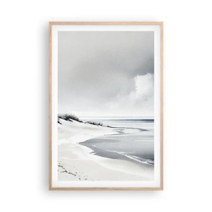 Poster in einem Rahmen aus heller Eiche - Für immer zusammen - 61x91 cm