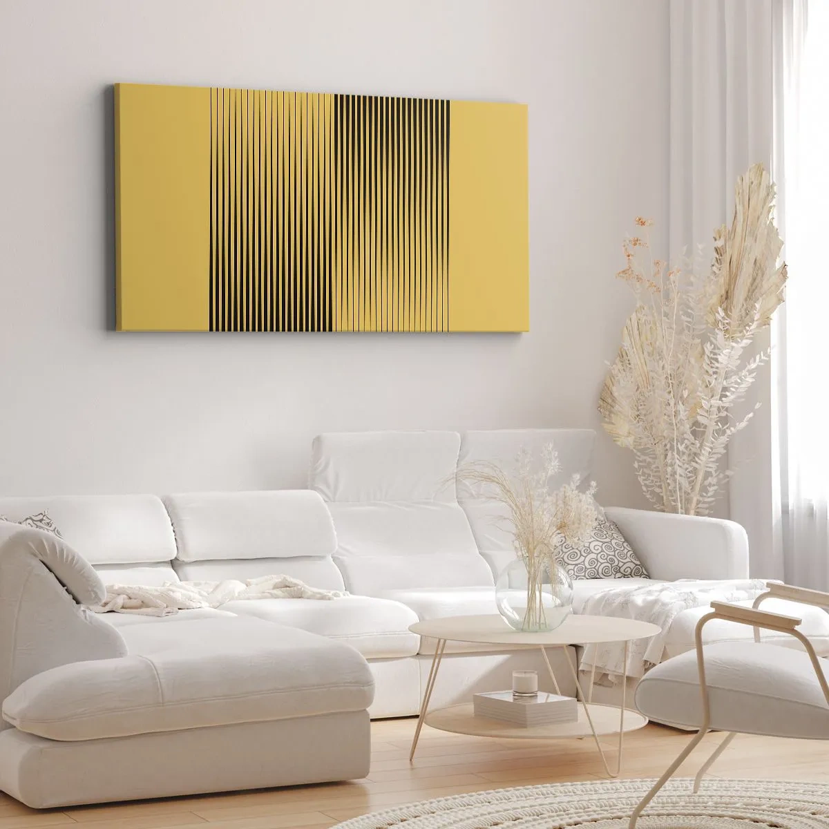 Bild auf Leinwand - Leinwandbild - Quadratur der Gegensätze - 90x30 cm