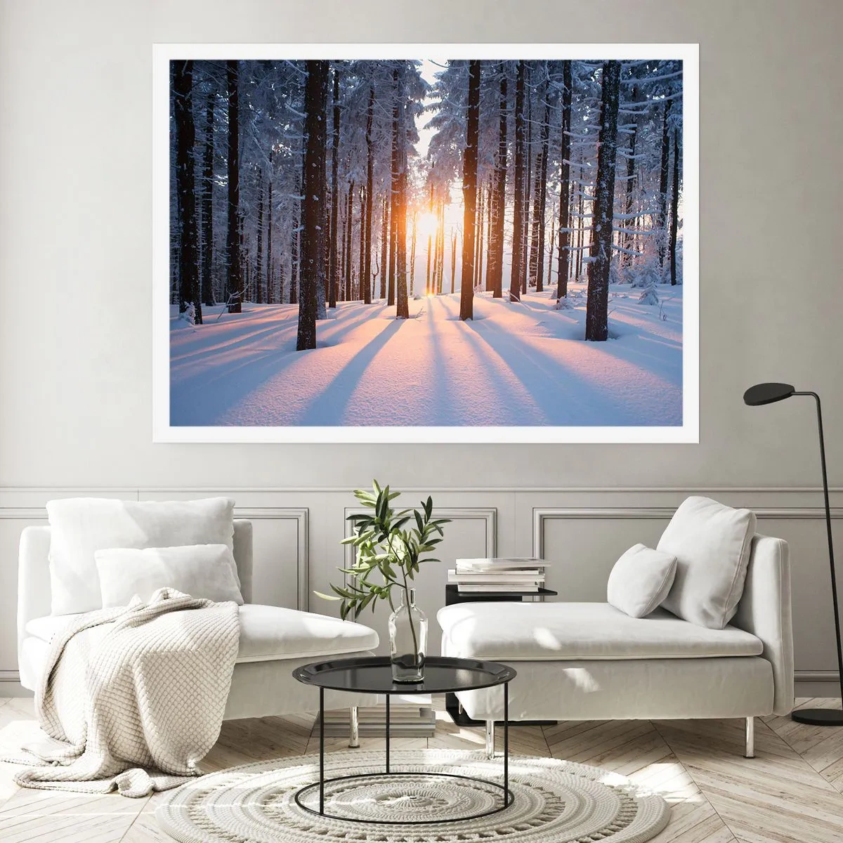 Poster - Ganz klar schwarz auf weiß - 40x30 cm