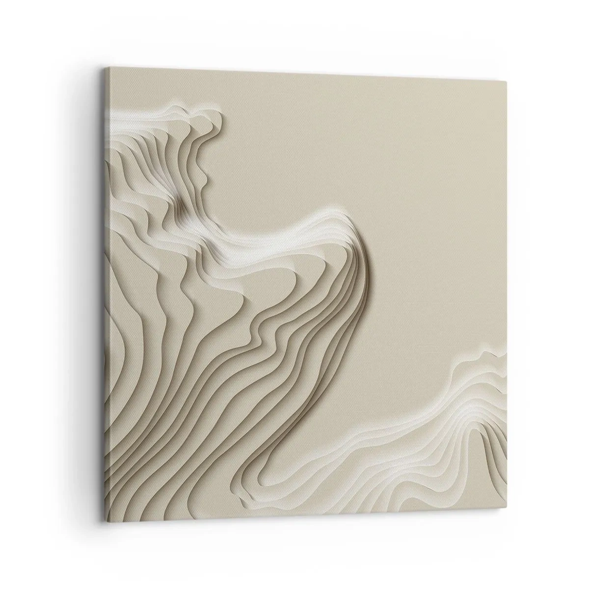 Bild auf Leinwand - Leinwandbild - Topographie der Kunst - 60x60 cm