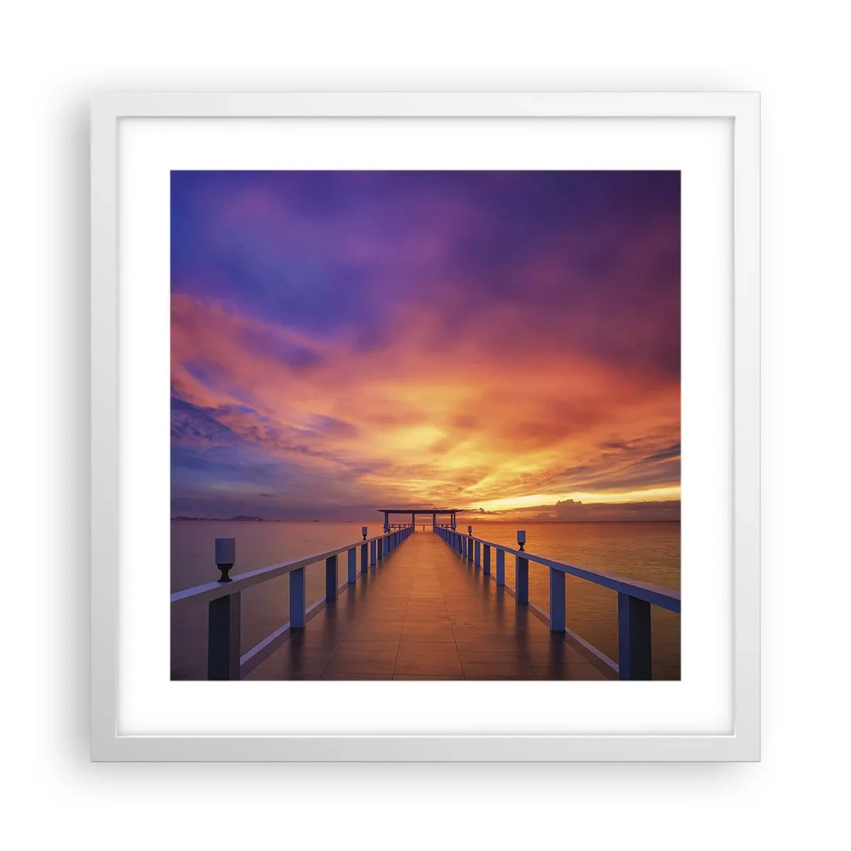 Poster in einem weißen Rahmen - Ohne Ende - 40x40 cm