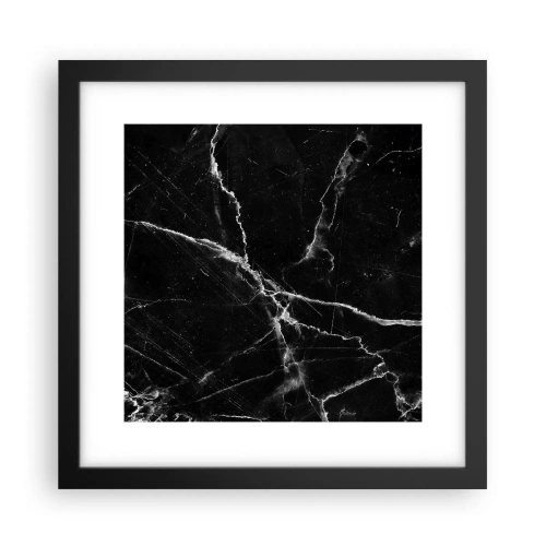 Poster in einem schwarzem Rahmen - Geheimleben des Steins - 30x30 cm