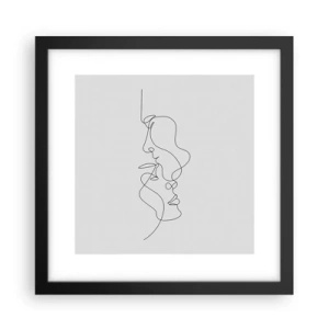 Poster in einem schwarzem Rahmen - Die Hitze bitterer Begierden - 30x30 cm