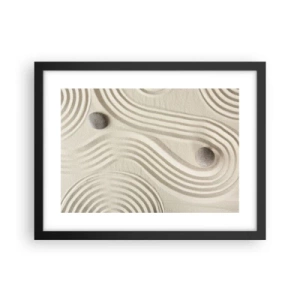 Poster in einem schwarzem Rahmen - Ein Hauch von Wärme - 40x30 cm