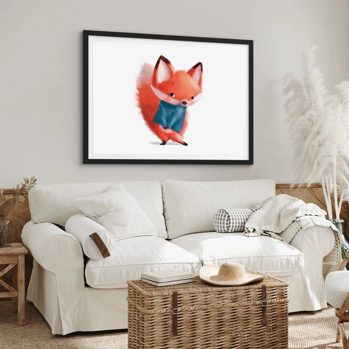 Poster in einem schwarzem Rahmen - Steht mir das gut? - 40x30 cm