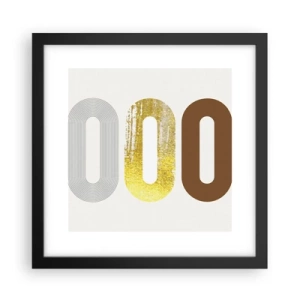 Poster in einem schwarzem Rahmen - Oooh! - 30x30 cm
