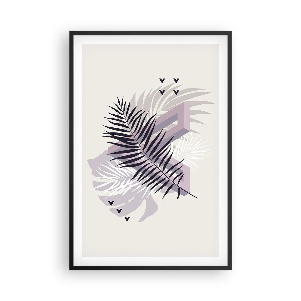 Poster in einem schwarzem Rahmen - Der Schatten des Schattens - 61x91 cm