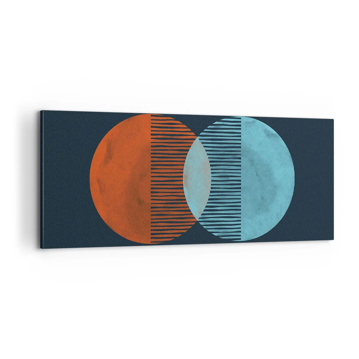 Bild auf Leinwand - Leinwandbild - Astronomische Fantasie - 100x40 cm