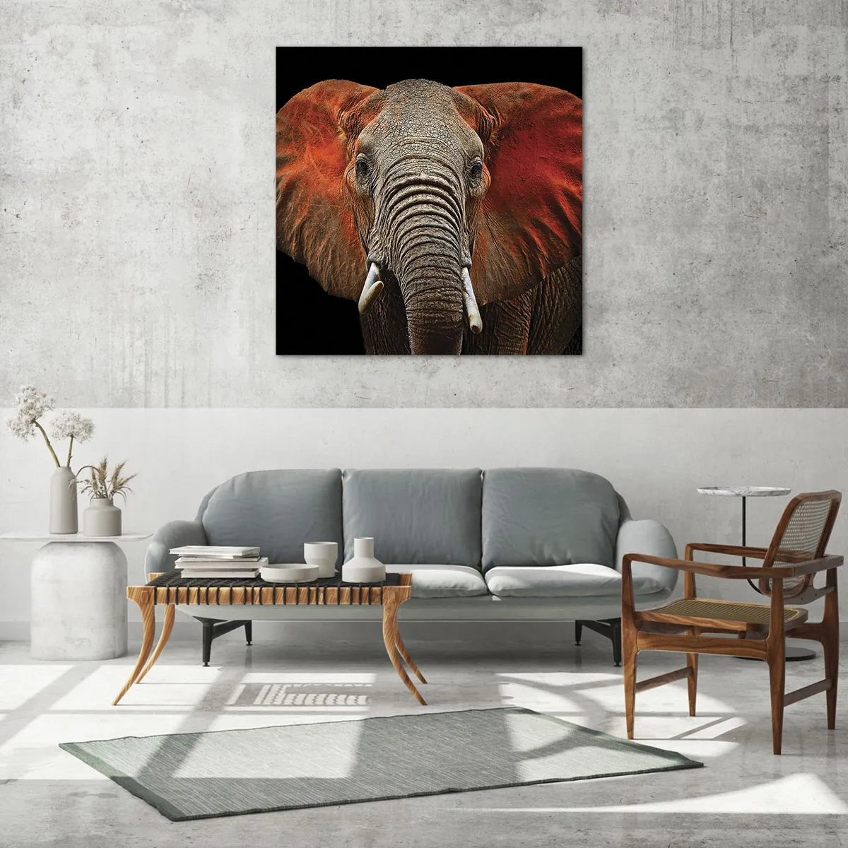 Glasbild - Bild auf glas - Ich bin wild und du? - 70x70 cm