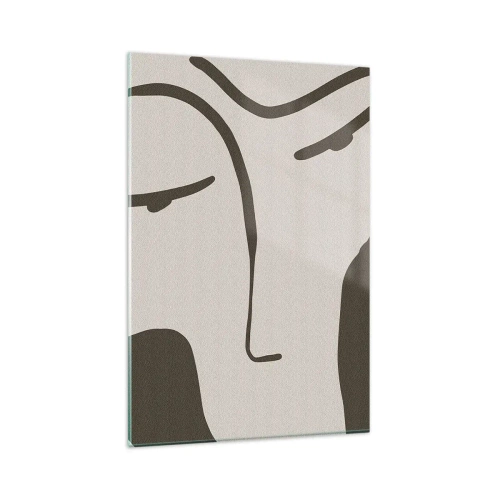 Glasbild - Bild auf glas - Wie ein Modigliani-Gemälde - 80x120 cm