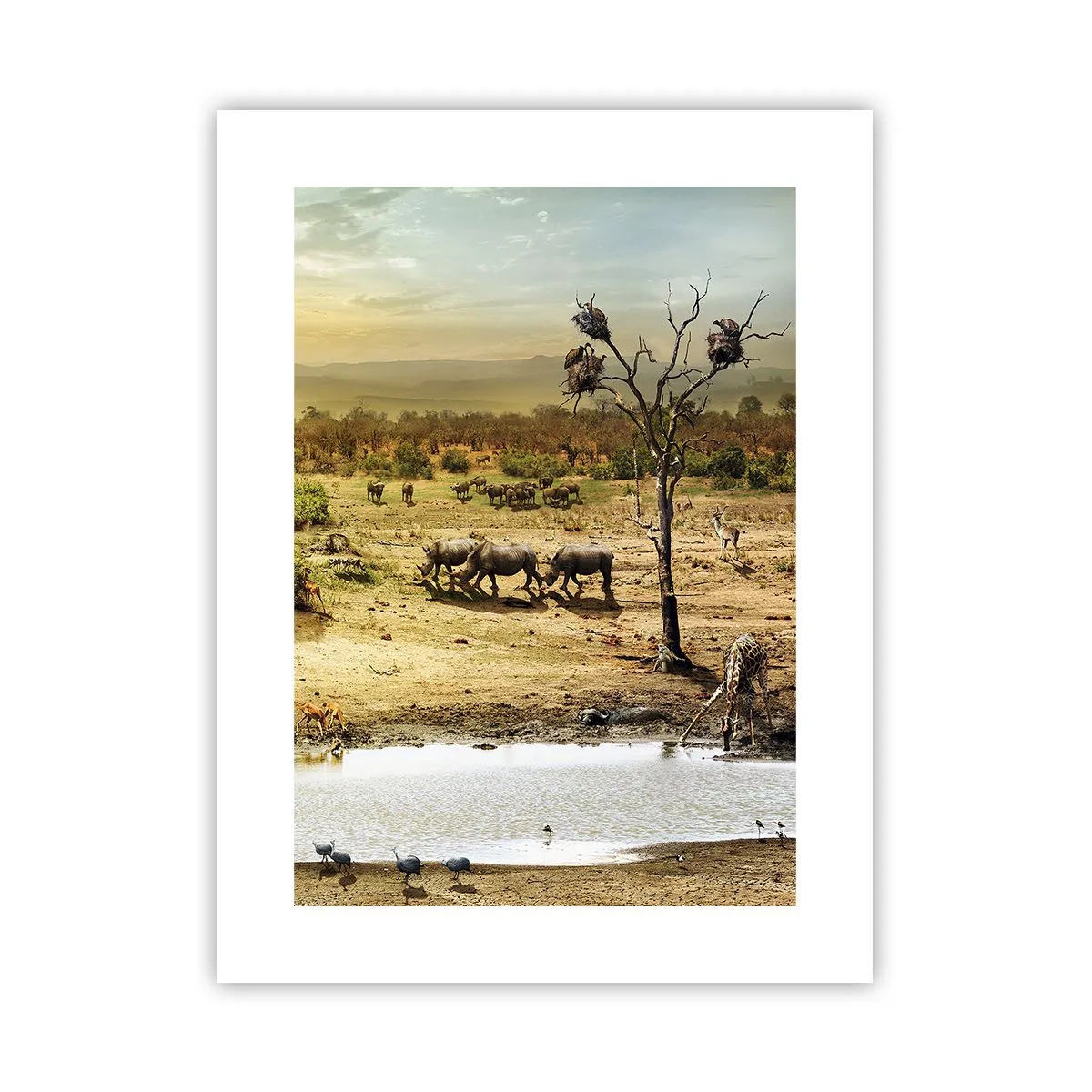 Poster - Ein Fluss floss aus Eden ... - 30x40 cm