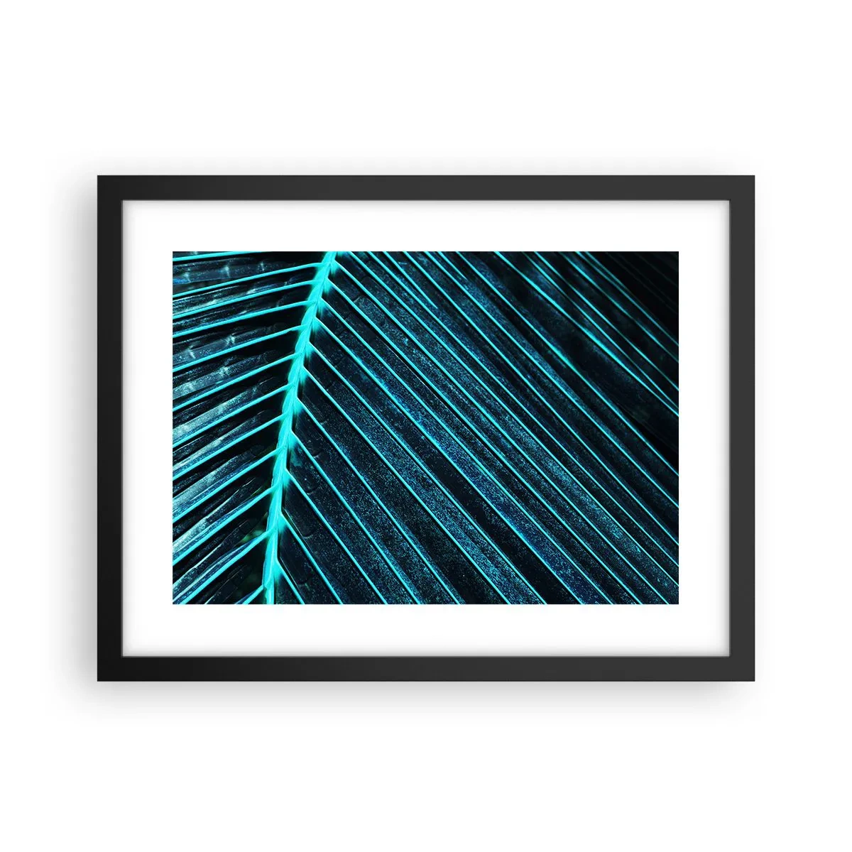 Poster in einem schwarzem Rahmen - Grüne Textur - 40x30 cm