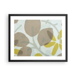 Poster in einem schwarzem Rahmen - Komposition in voller Sonne - 50x40 cm