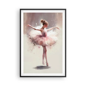 Poster in einem schwarzem Rahmen - Wie ein junger Vogel - 61x91 cm