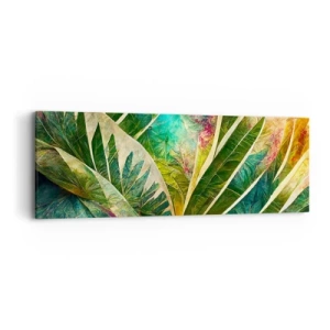 Bild auf Leinwand - Leinwandbild - Farben der Tropen - 90x30 cm