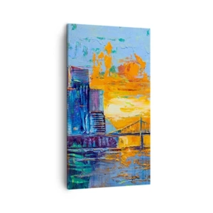 Bild auf Leinwand - Leinwandbild - Kultur und Natur - 45x80 cm