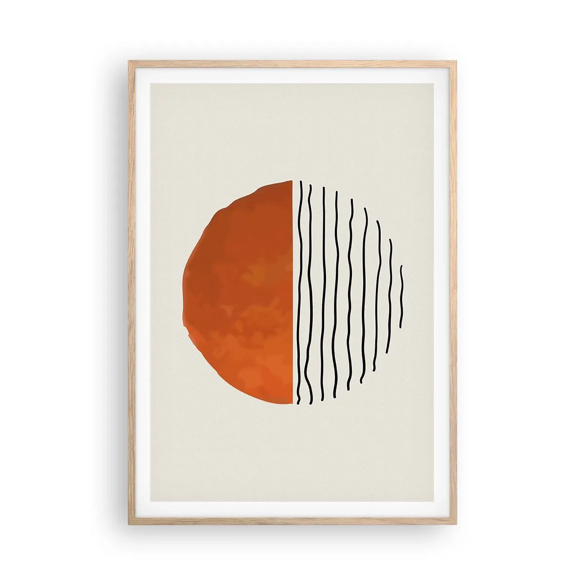 Poster in einem Rahmen aus heller Eiche - Im japanischen Klima - 70x100 cm