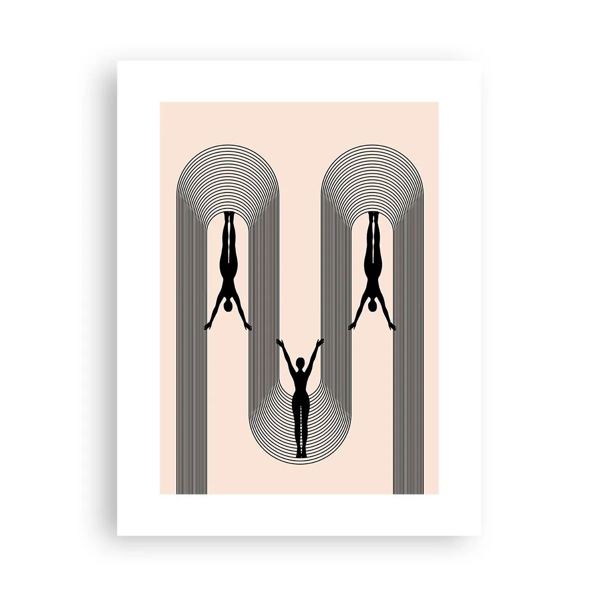 Poster - Verkehrt herum - 30x40 cm