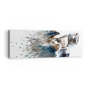 Bild auf Leinwand - Leinwandbild - Zehn auf der Beaufort-Skala! - 90x30 cm