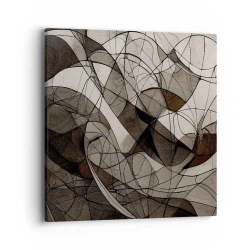 Bild auf Leinwand - Leinwandbild - Zirkulation von Erdfarben - 40x40 cm