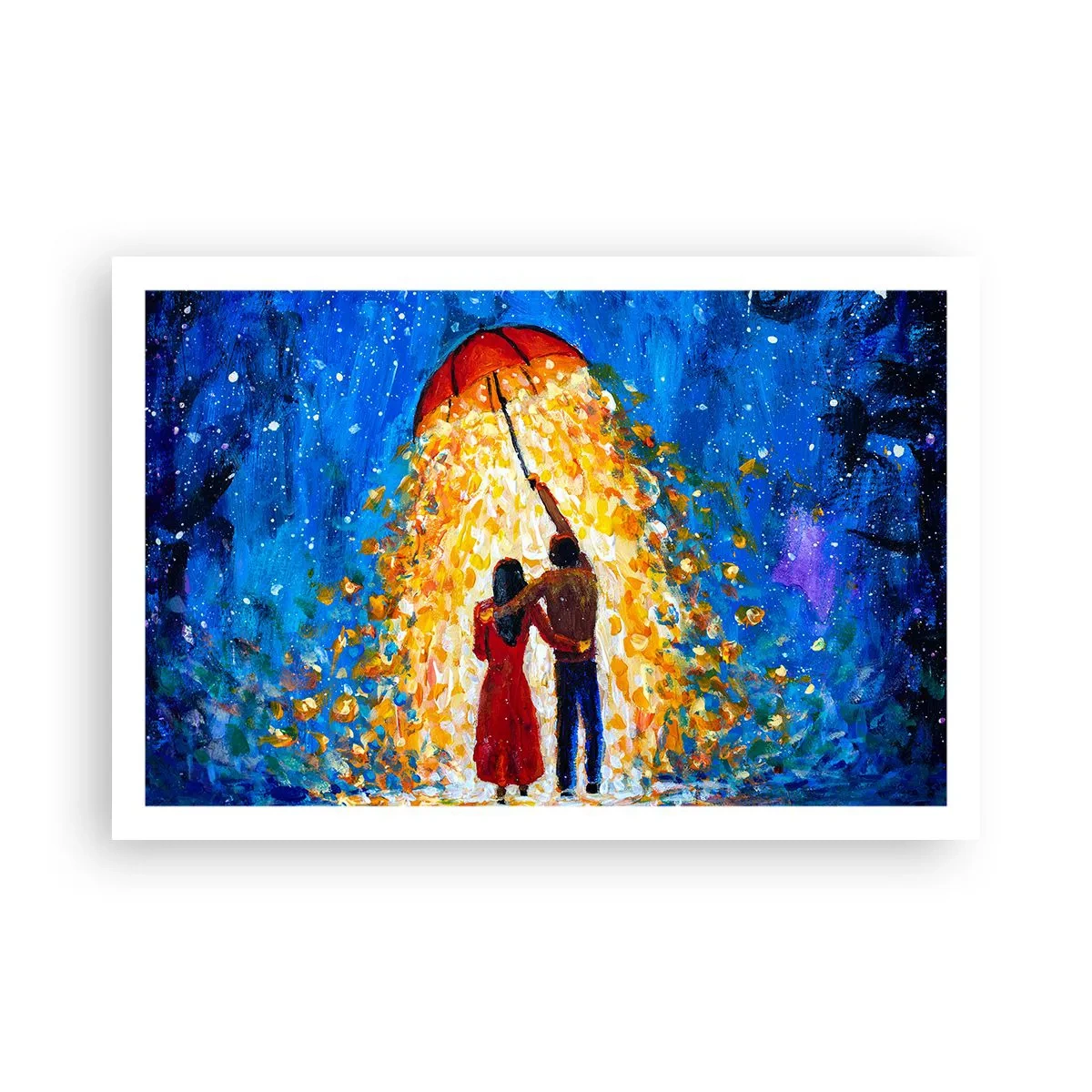 Poster - Zauber eines Regenabends? - 91x61 cm
