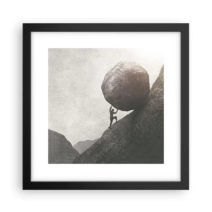 Poster in einem schwarzem Rahmen - Ich glaube wider alle Hoffnung - 30x30 cm