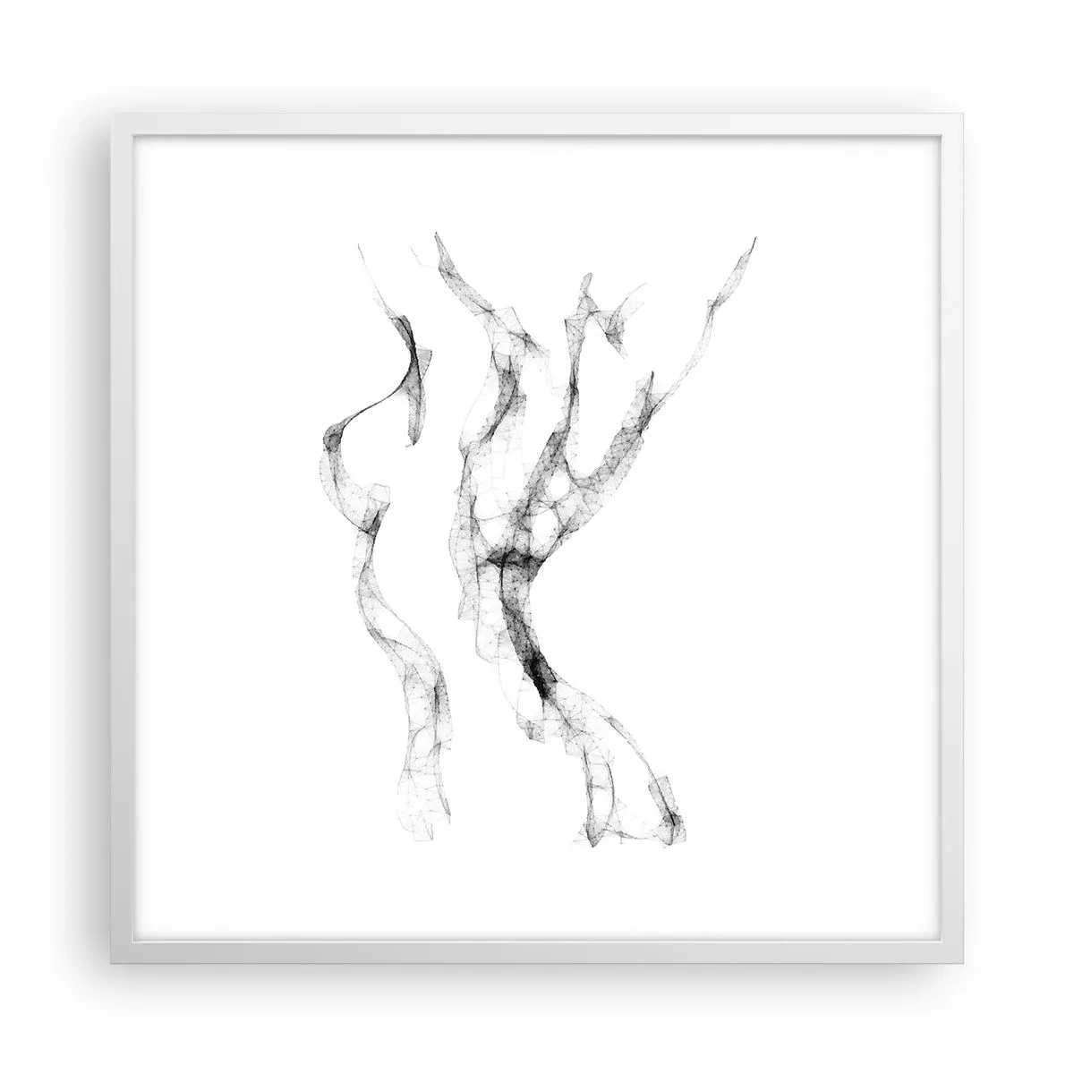 Poster in einem weißen Rahmen - Schön und stark - 60x60 cm