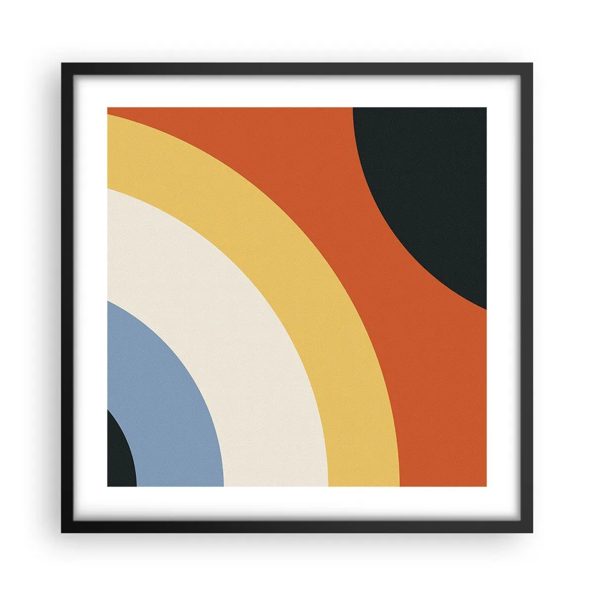 Poster in einem schwarzem Rahmen - Zu mir selbst - 50x50 cm