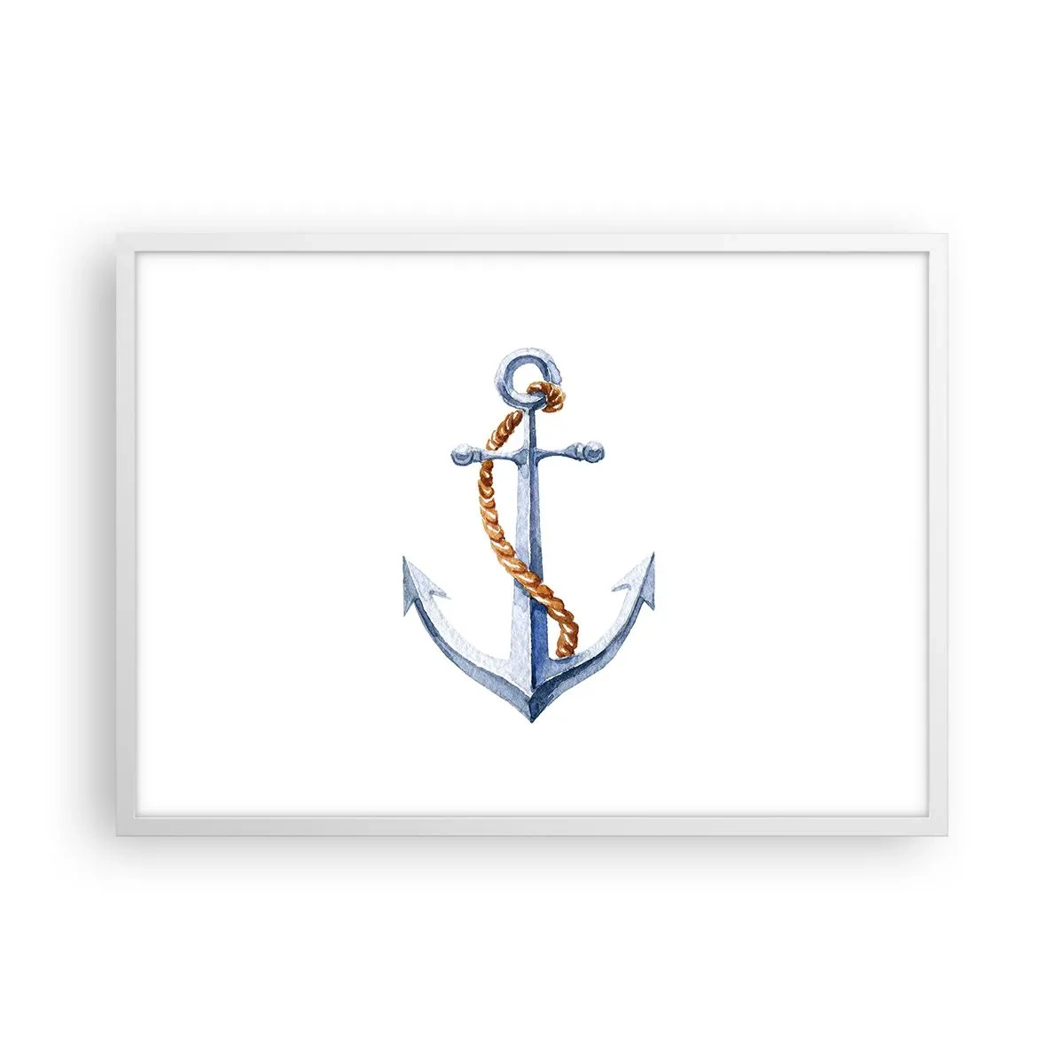 Poster in einem weißen Rahmen - Ahoi Abenteuer! - 70x50 cm