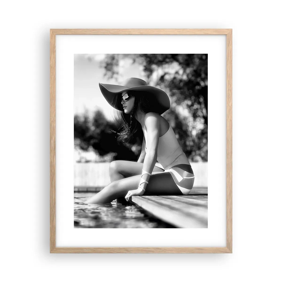 Poster in einem Rahmen aus heller Eiche - Sommertraum - 40x50 cm