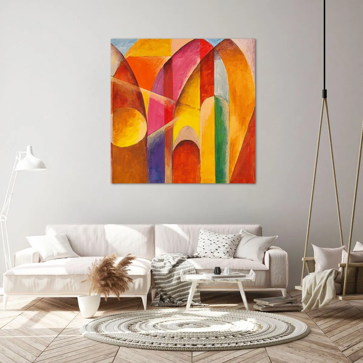 Bild auf Leinwand - Leinwandbild - Kathedrale der Sonne - 50x50 cm