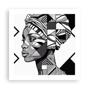 Poster - Ethnisches Porträt - 50x50 cm