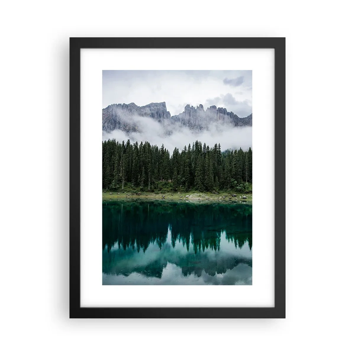 Poster in einem schwarzem Rahmen - Leise, leise, lass uns das Trinkwasser nicht wecken ... - 30x40 cm