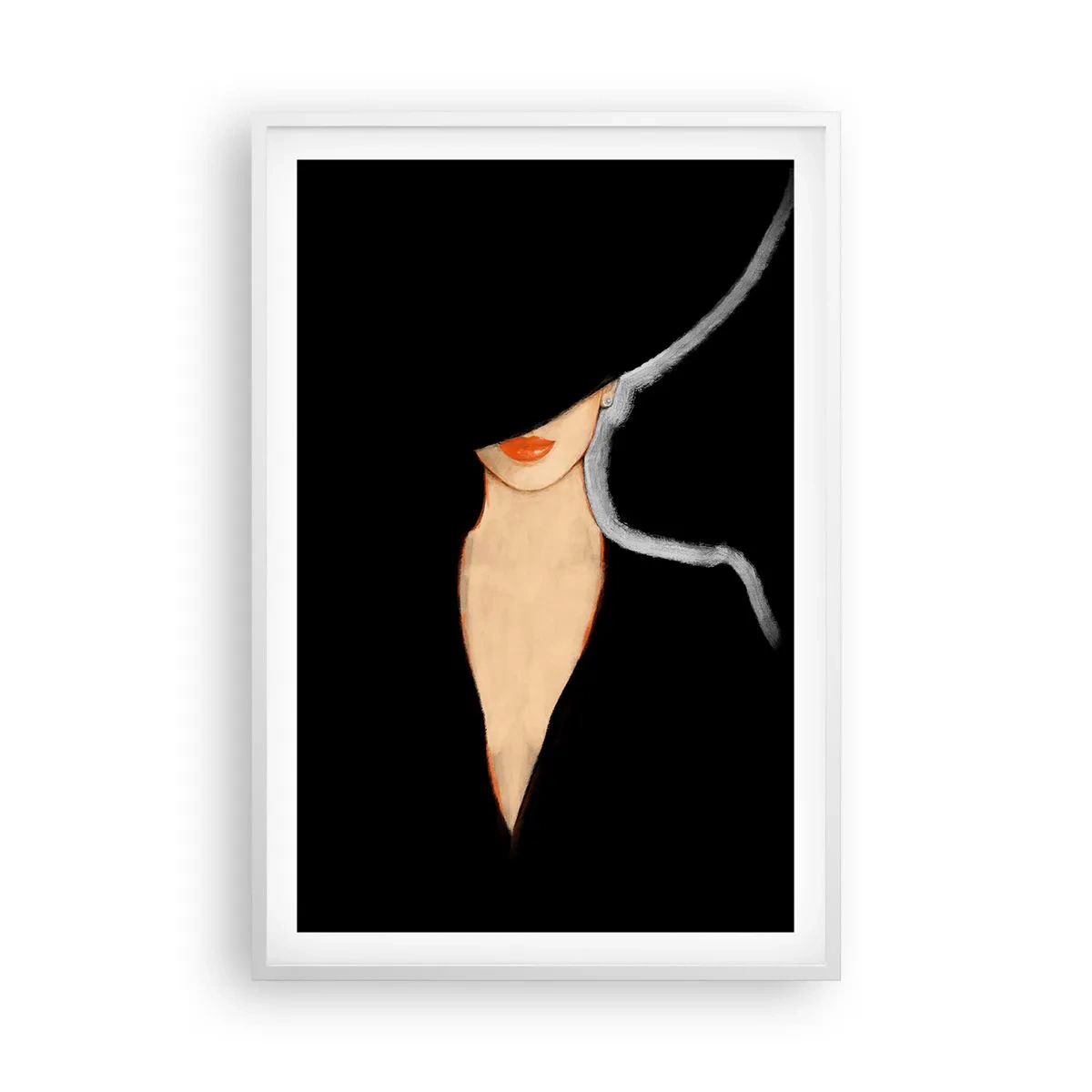 Poster in einem weißen Rahmen - Eleganz und Stil - 61x91 cm