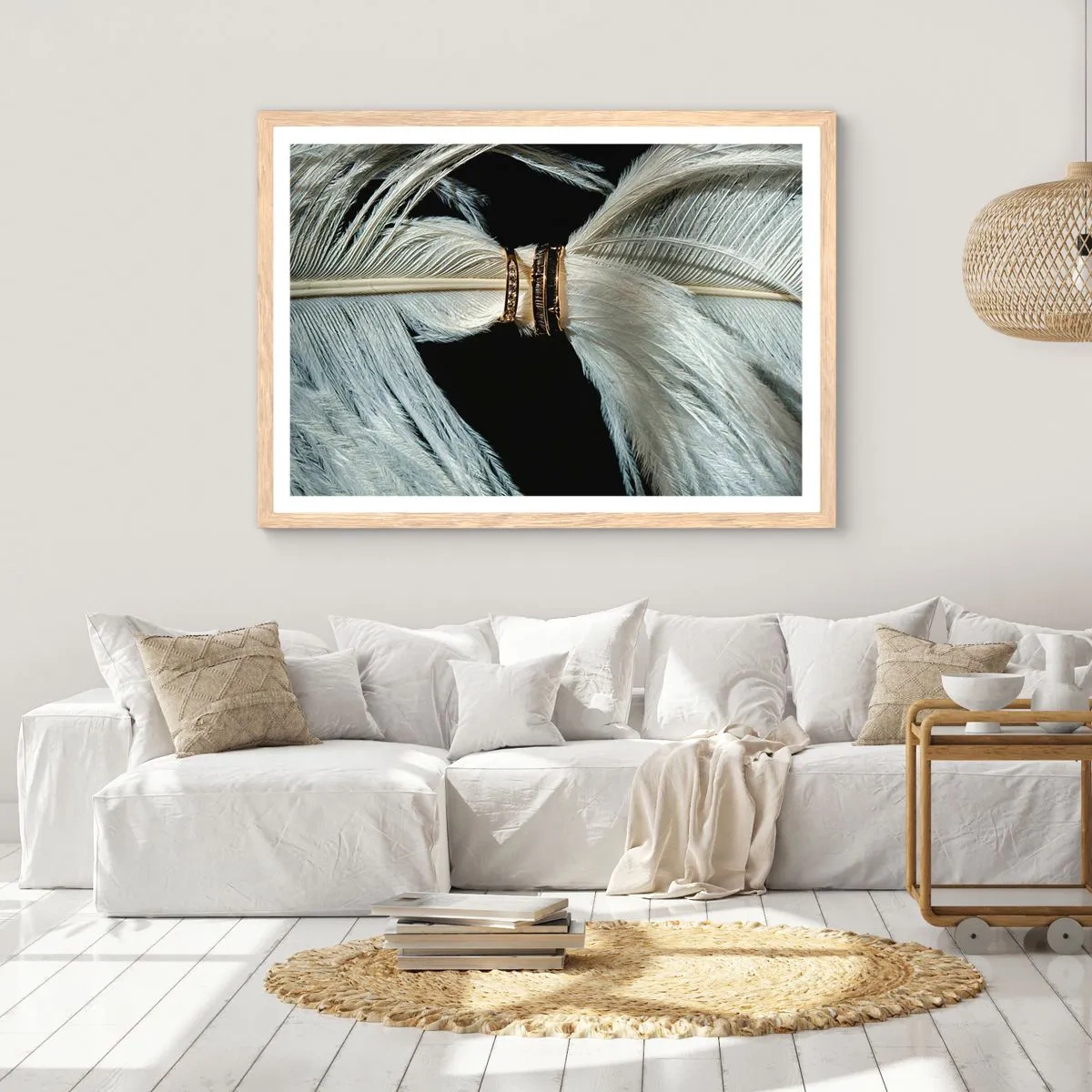 Poster in einem Rahmen aus heller Eiche - ... und ich werde dich nicht verlassen ... - 100x70 cm