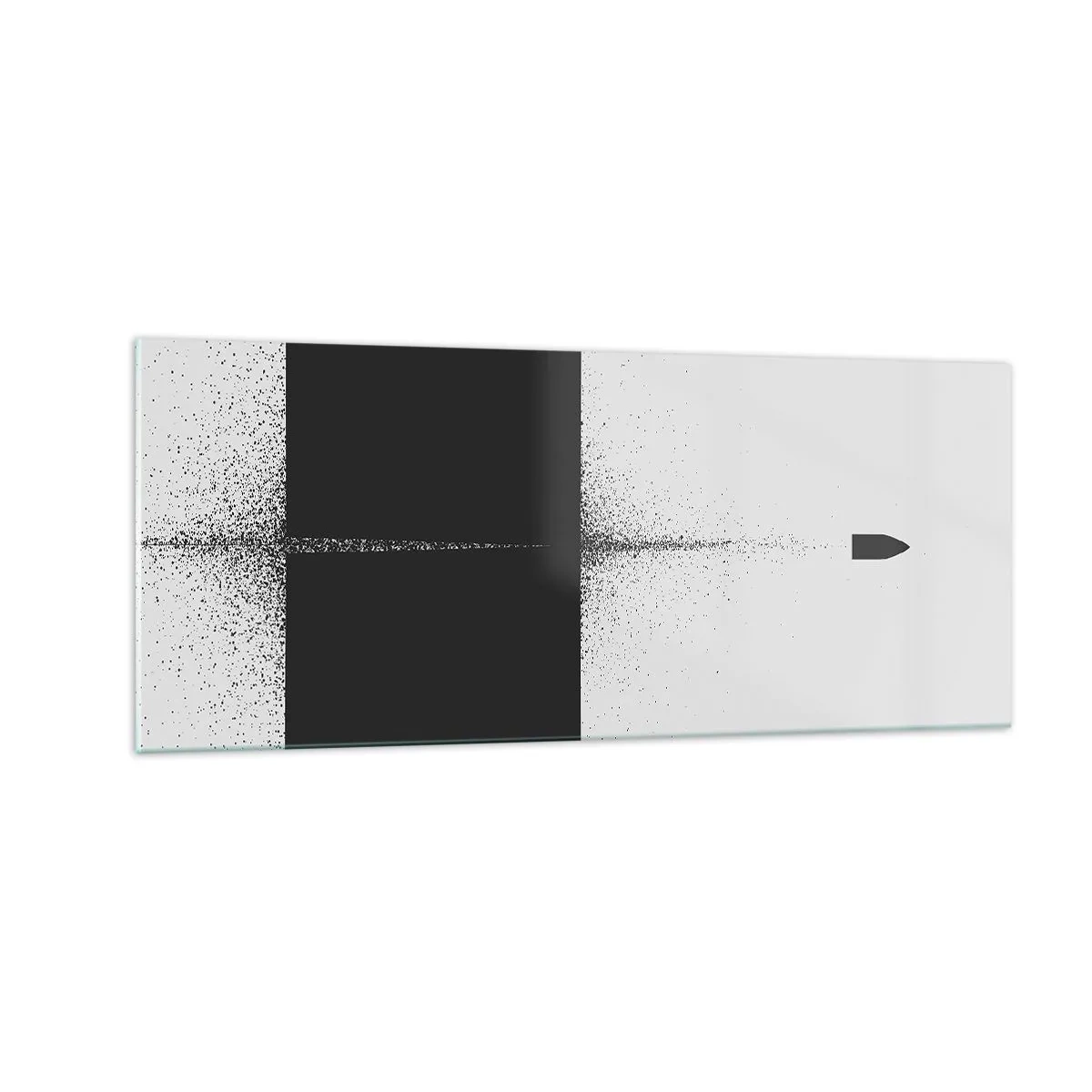 Glasbild - Bild auf glas - Direkt zum Ziel - 100x40 cm