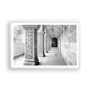 Poster in einem weißen Rahmen - Und wo geht’s hin...? - 91x61 cm