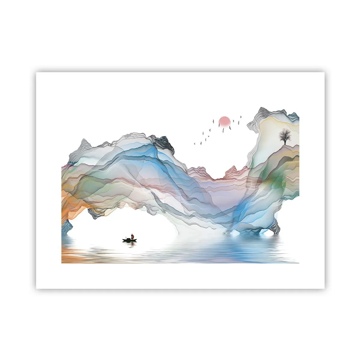 Poster - Zu den Kristallbergen - 40x30 cm