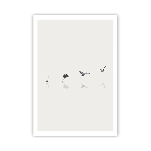 Poster - Vier einfache Schritte - 70x100 cm