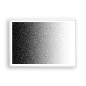 Poster in einem weißen Rahmen - Dem Licht entgegen - 100x70 cm