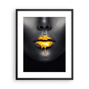 Poster in einem schwarzem Rahmen - Goldmaul - 40x50 cm