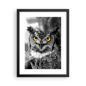 Poster in einem schwarzem Rahmen - Nichts wird sich verstecken - 30x40 cm