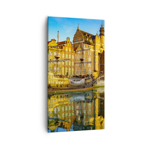 Bild auf Leinwand - Leinwandbild - Ein Spiegelbild der Vergangenheit - 55x100 cm