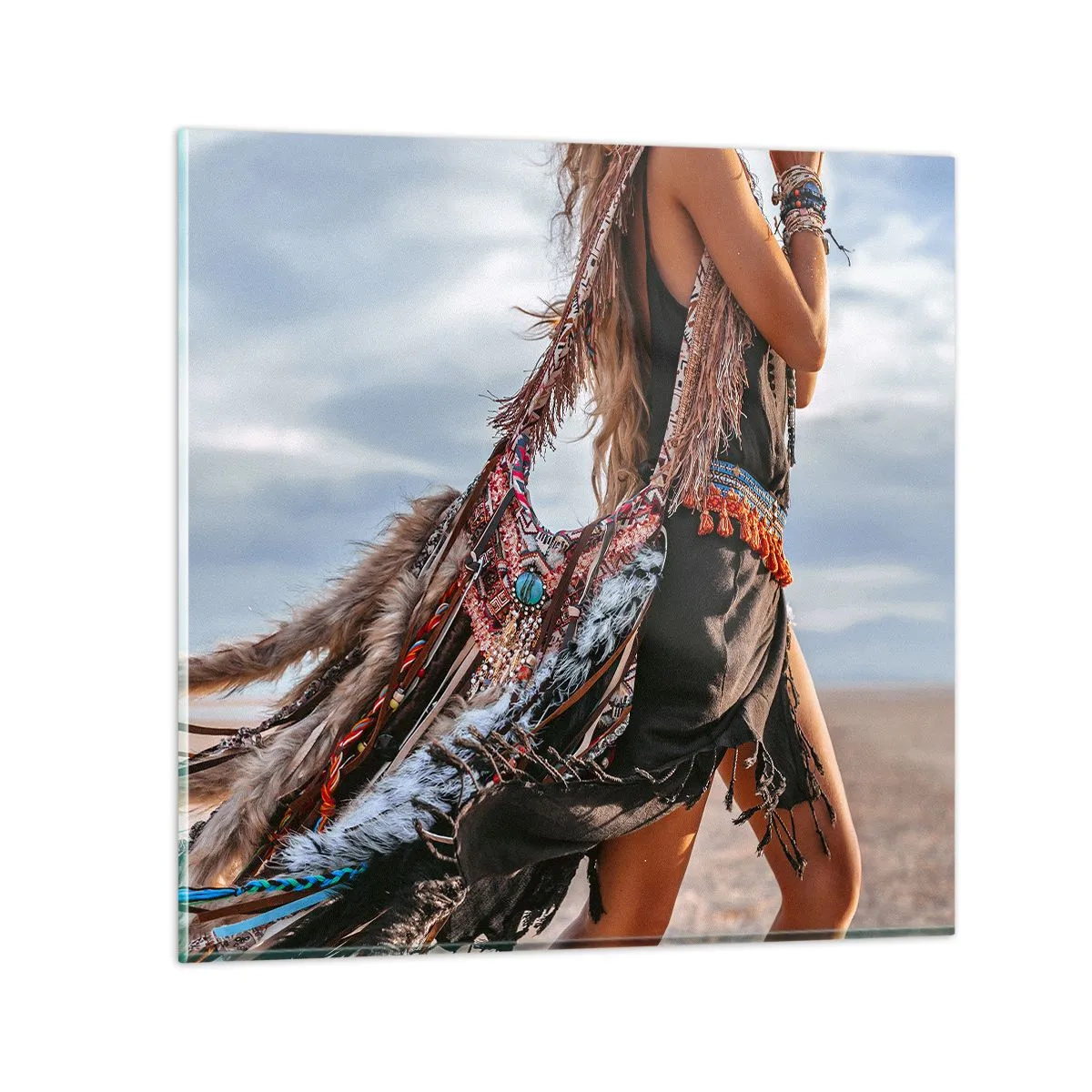 Glasbild - Bild auf glas - Das Mädchen des Schamanen - 60x60 cm