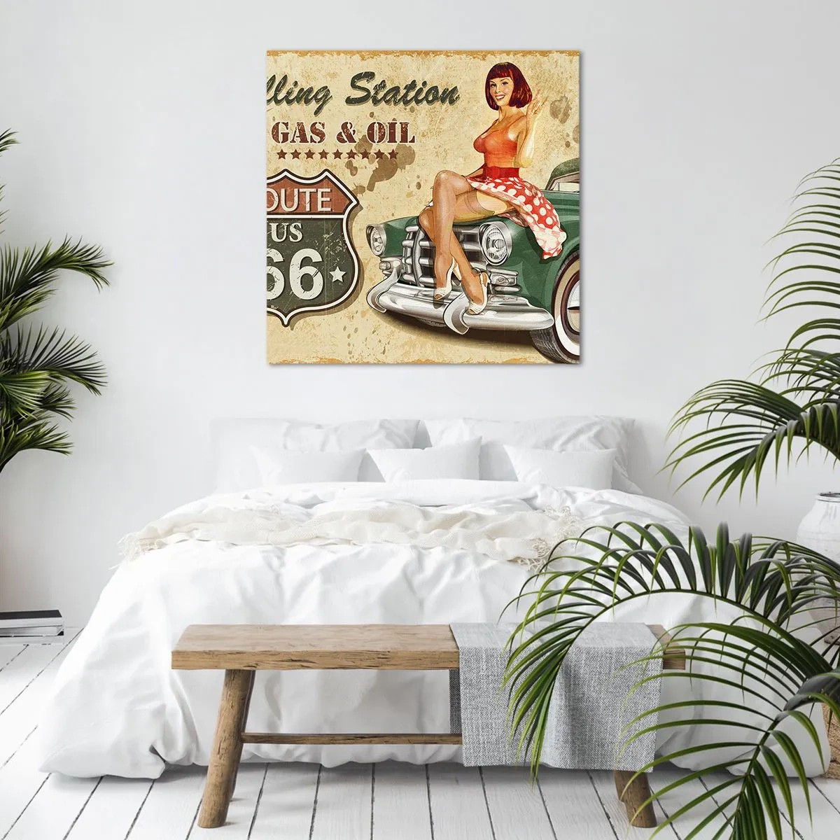 Bild auf Leinwand - Leinwandbild - Die großen Jahre der 40er. - 60x60 cm