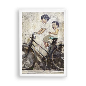 Poster in einem weißen Rahmen - Richtig oder falsch? - 70x100 cm