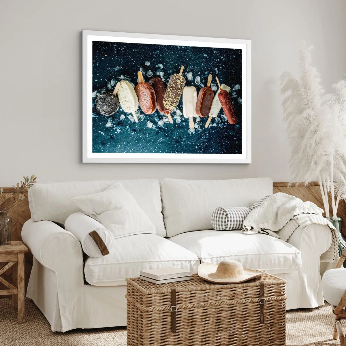 Poster in einem weißen Rahmen - Geschmack des heißen Sommers - 100x70 cm