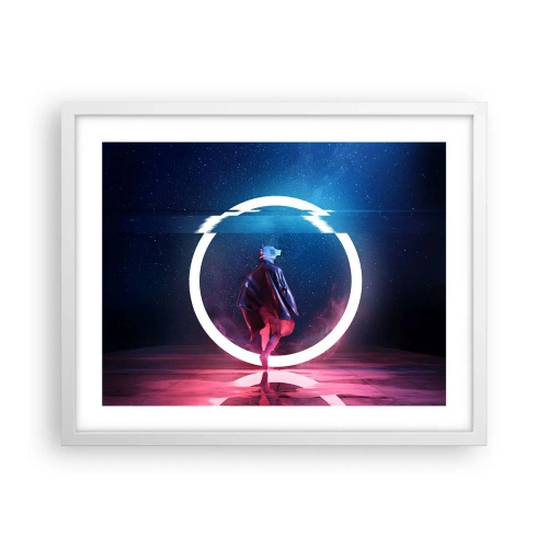 Poster in einem weißen Rahmen - Zwischen den Welten - 50x40 cm