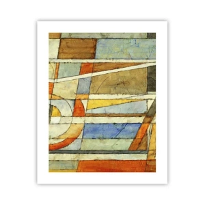 Poster - Kubismus auf der Baustelle - 40x50 cm