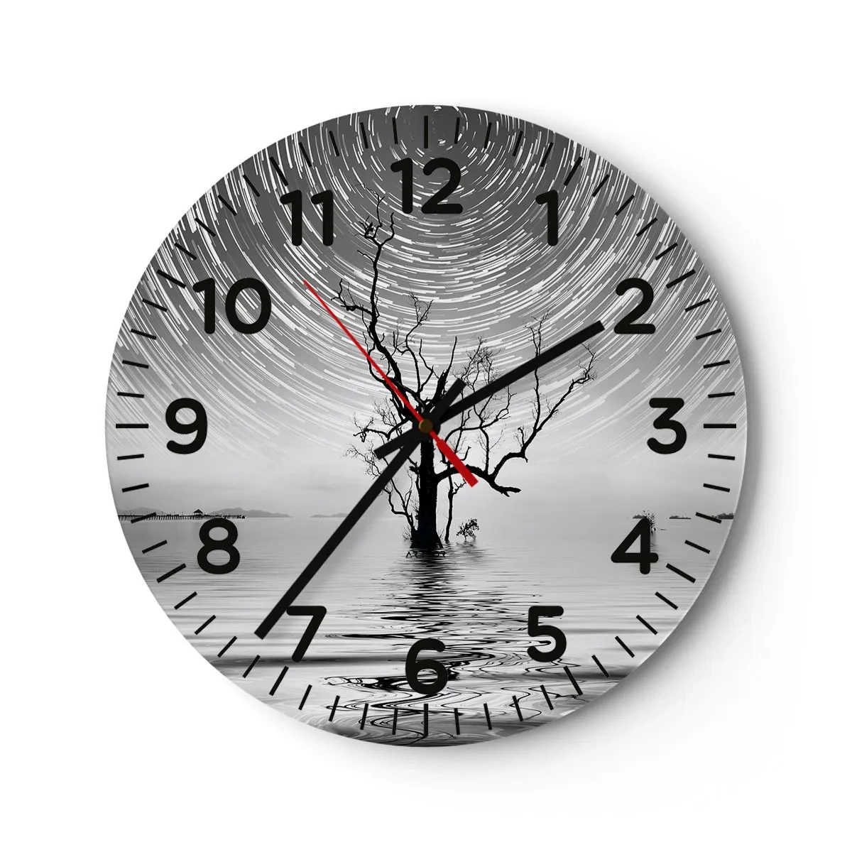 Wanduhr - Glasuhr - Eine Sinfonie der Natur - 40x40 cm